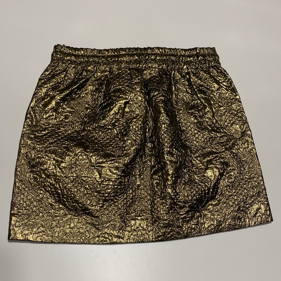 Zadig & Voltaire Mini Gold Skirt - Picture 5 of 13